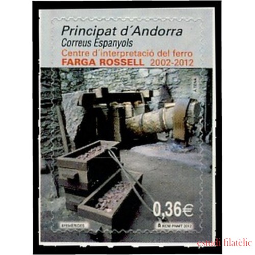 Andorra Española 391  2012 Fragua de Rosell Interpretación del hierro MNH