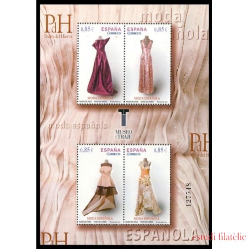 España Spain 4745 2012 Moda Española Pedro del Hierro Museo del Traje Madrid MNH