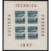 Rumanía Romania HB 37 1947 Cultura, técnica y progreso MNH