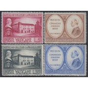 Vaticano 241/44 1957 V Cent. Colegio Capranica MNH 