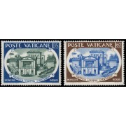 Vaticano 245/46 1957 Aniv. Academia Científica Pontificia MNH 