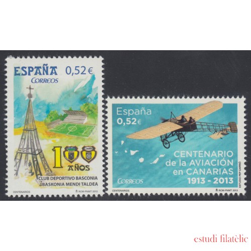 España Spain 4796/97 2013 Centenarios MNH