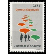 Andorra Española 398 2012  Valores Cívicos MNH 