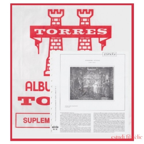 Torres Hojas España Tema Pintura con protectores 1960 - 1974 - 15 hojas -