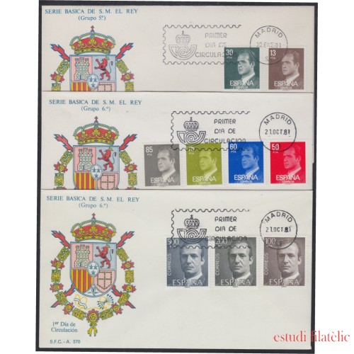 España Spain 2599/07 1981 SM Juan Carlos I SPD Sobre Primer Día