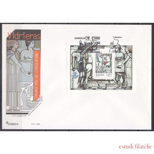 España Spain 4280 2006 Vidrieras SPD Sobre Primer Día