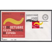 España Spain 4438 2008 América Upaep SPD Sobre Primer Día