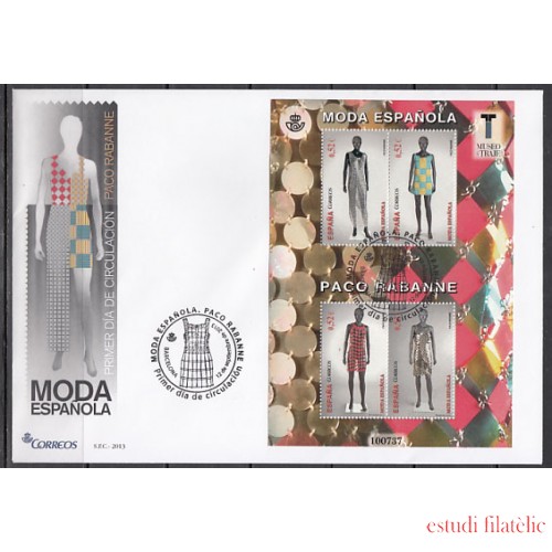 España Spain 4813 2013 Moda Española Paco Rabanne HB SPD Sobre Primer Día