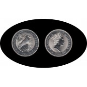 Australia Kookaburra 1992 2 onzas de plata 2$ 999 Ag 