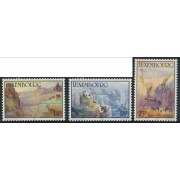 PI2 Luxemburgo 1214/16 1991 Serie cultural Acuarelas de Sosthène Weis  MNH