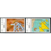 BA1  Luxemburgo 1290/91 1994 Europa y los descubrimientos  MNH