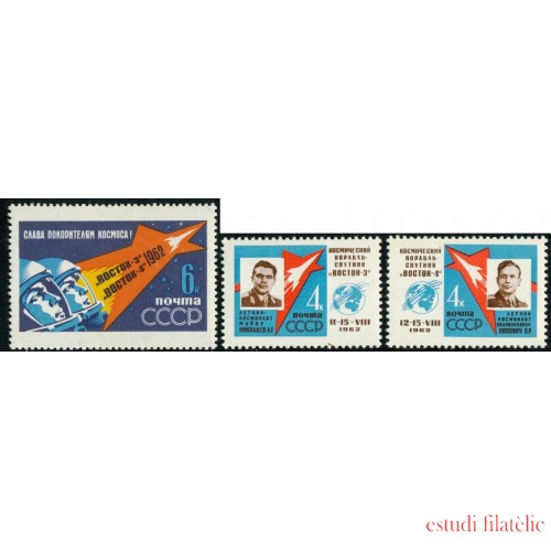 AST Rusia 2550/52 1962  MNH