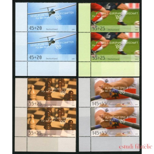 AJZ2  Alemania  Germany  Nº 2474/77 Parejas   2008   MNH