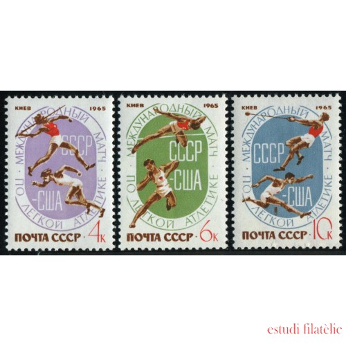 DEP3 Rusia 3001/03  1965   MNH