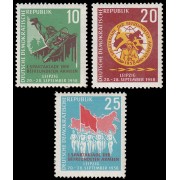 DEP4 Alemania Oriental 370/72 1958 Primera Espartaquiada de verano de los ejércitos amigos, Leipzig MNH