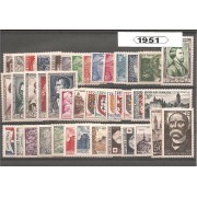 Francia France 1951 Año Completo MNH