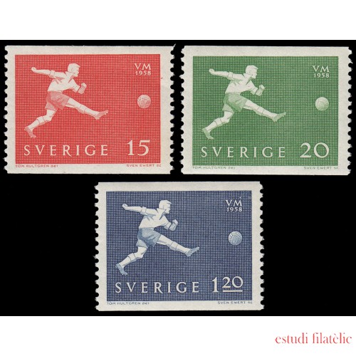 DEP6  Suecia Sweden 429/31 1958  Copa del mundo de fútbol  MNH