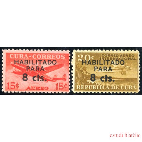 TRA1 Cuba A- 232/33 1961 XV Asamblea de las Naciones Unidas MNH