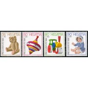 TRA2  Suiza Switzerland  1260/63 1986 Pro juventud Juguetes MNH