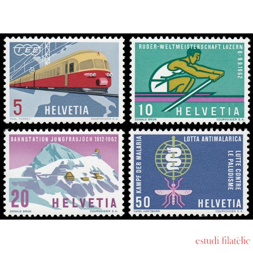 Suiza Switzerland 689/92 1962  Serie de propaganda MNH