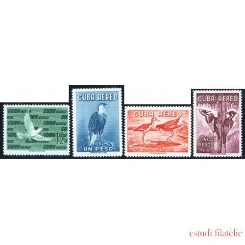 FAU2  Cuba A- 202/02C 1960/62 Pájaros Birds MNH