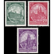 Alemania Oriental  248/50 1956 750 aniv. de la ciudad de Dresde MNH