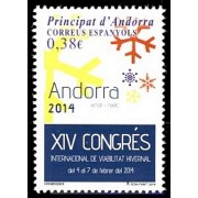 Andorra Española 412 2014 Viavilidad invernal MNH