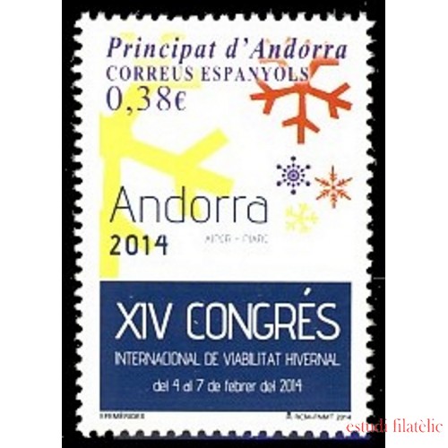 Andorra Española 412 2014 Viavilidad invernal MNH