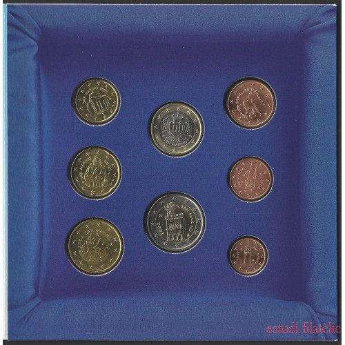 Monedas Euros San Marino Cartera 2002