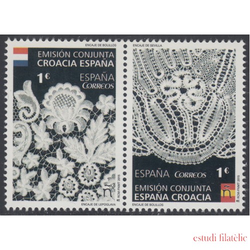 España Spain 4957/58 2015 Emisión Conjunta España - Croacia MNH