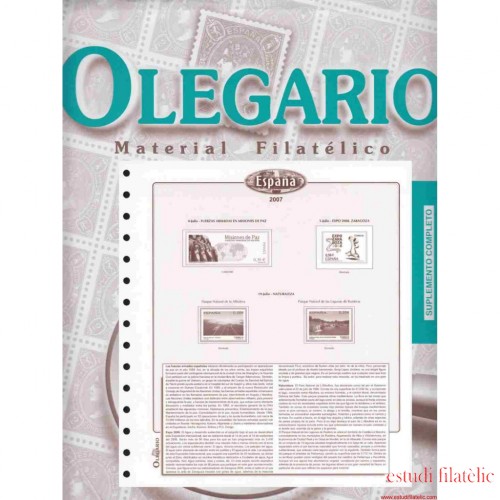 Hojas España Olegario Años completos sin montar - 2007/2011