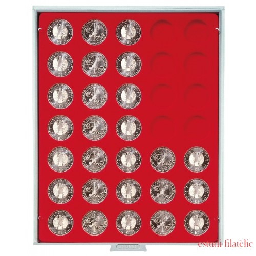 Lindner 2111 Bandeja 32,5 mm para monedas con 35 hoyos redondos