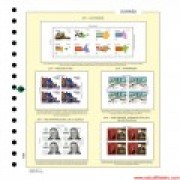 Hojas España Filabo Bloque de 4 Registro montadas con protectores 1986-1990