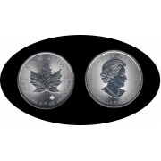 Canadá Canada 1 OZ onza plata  2016 Maple Leaf Elisabeth II 5$  Plata Ag 