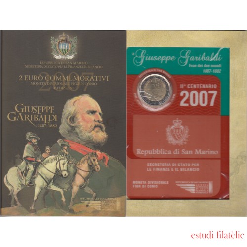 San Marino 2 euros conmemorativos (estuche oficial) 2007