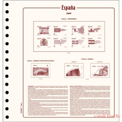 Hojas sellos España Cultural Filober 1994/01 sin montar