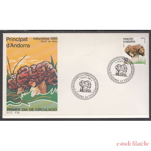 Andorra Española 187 1985 Naturaleza SPD Sobre Primer día