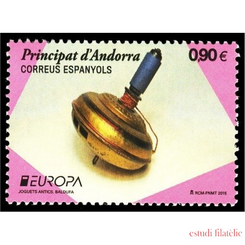 Andorra Española 430 2015 Europa juguetes Baldufa peonza MNH