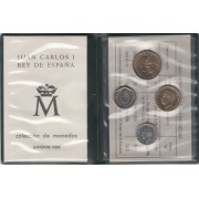 España Spain Cartera Oficial Pesetas 1988 Juan Carlos I FNMT