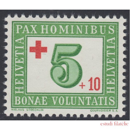 Suiza 418 1945 Cruz Roja Red Cross MNH