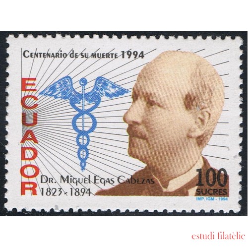 Ecuador 1292 1994 Cº Muerte Miguel Egas Cabezas MNH