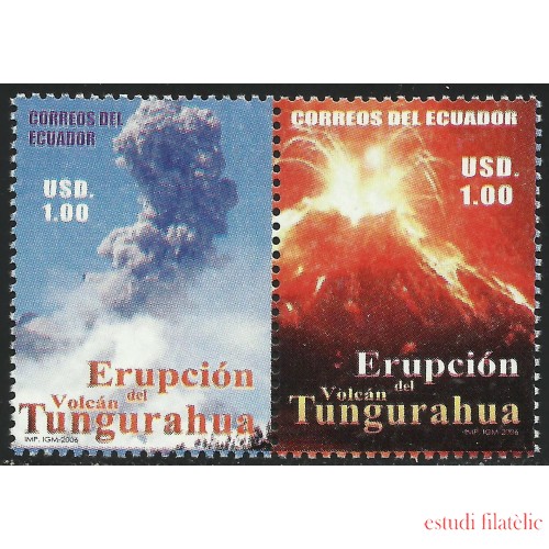 Ecuador 1975/76 2006 Erupción del volcán Tungurahua MNH 