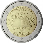 Eslovenia  2007 2 € euros conmemorativos 50º Aniversario Tratado de Roma