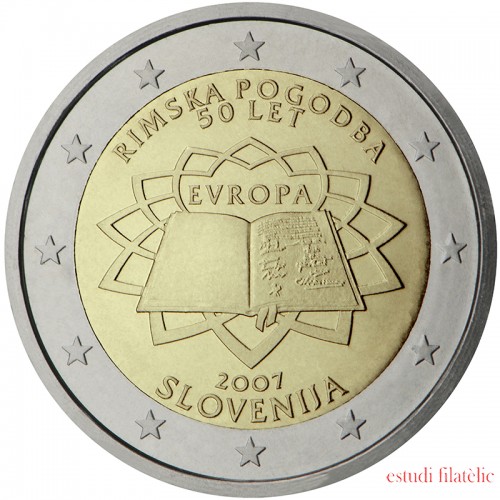 Eslovenia  2007 2 € euros conmemorativos 50º Aniversario Tratado de Roma