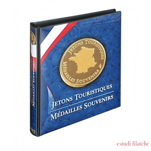 Lindner 1106JT Karat Álbum de monedas Jetons Touristiques