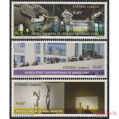 España Spain 5034/36 2016 Museos  MNH