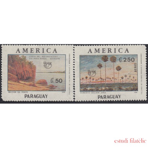 Upaep Paraguay 4510/11 1990 Río Paisaje Chaqueño MNH