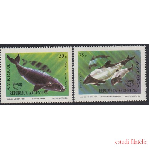 Upaep Argentina 1831/32 1993 Eubalaena australis Cephalorhynchus MNH