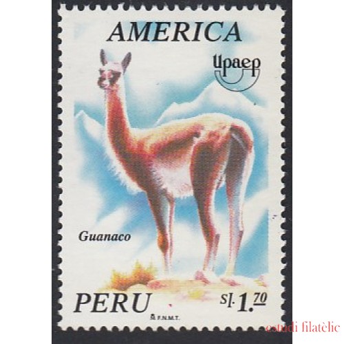 Upaep Perú 1053 1993 Lama guanicoe fauna MNH