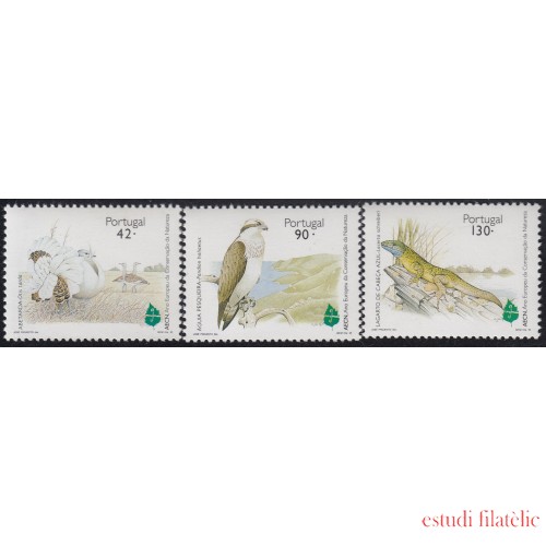 Upaep Portugal SH HB/108 Otis tarda Pandion haliaetus pájaro bird fauna MNH